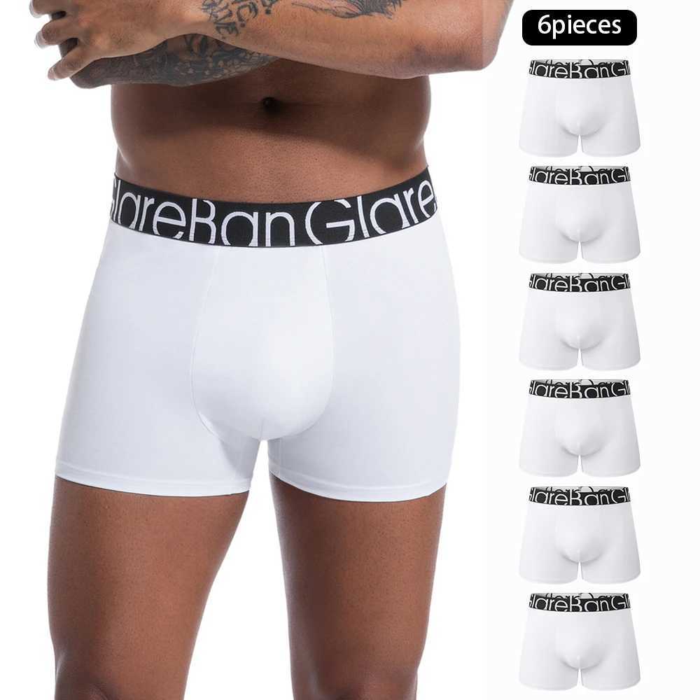 6pcs Pack White Cotton Boxer Men Underwear Male Brand Panties And Underpants For Men Luxury Set Shorts Box Slips Brand Briefs W250819