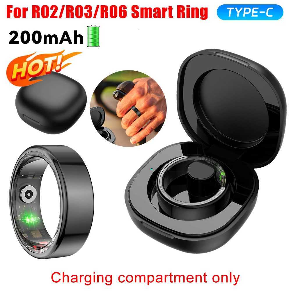 200mAh Wireless Charging Case Replacement Charger Case Cradle Dock Station for R02/R03/R06 Smart Ring W250819