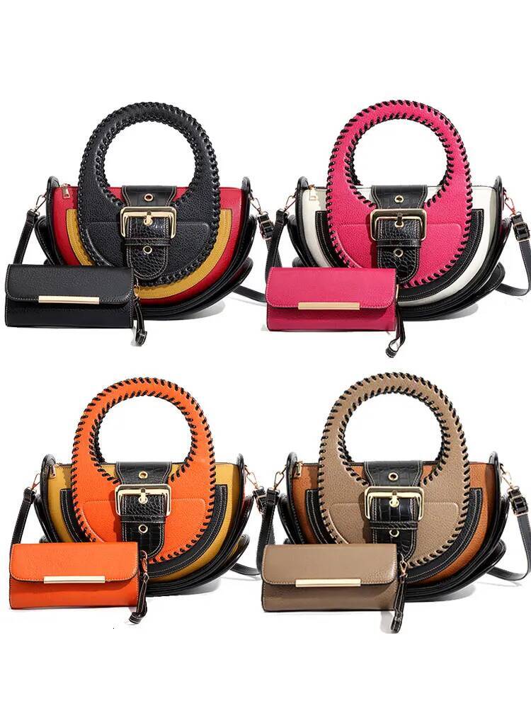 Woman Shoulder High-End Leather Purse Large Capacity Shopping Bag Fashion Designer Women's Top Handle Handbags Crossbody