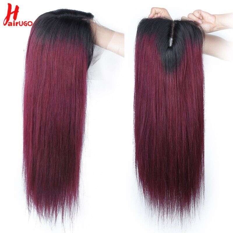 T1b/99J Straight Bury T Front Human Hair Brazilian Remy Omber Lace Frontal Wigs For Women Synthetic wigs