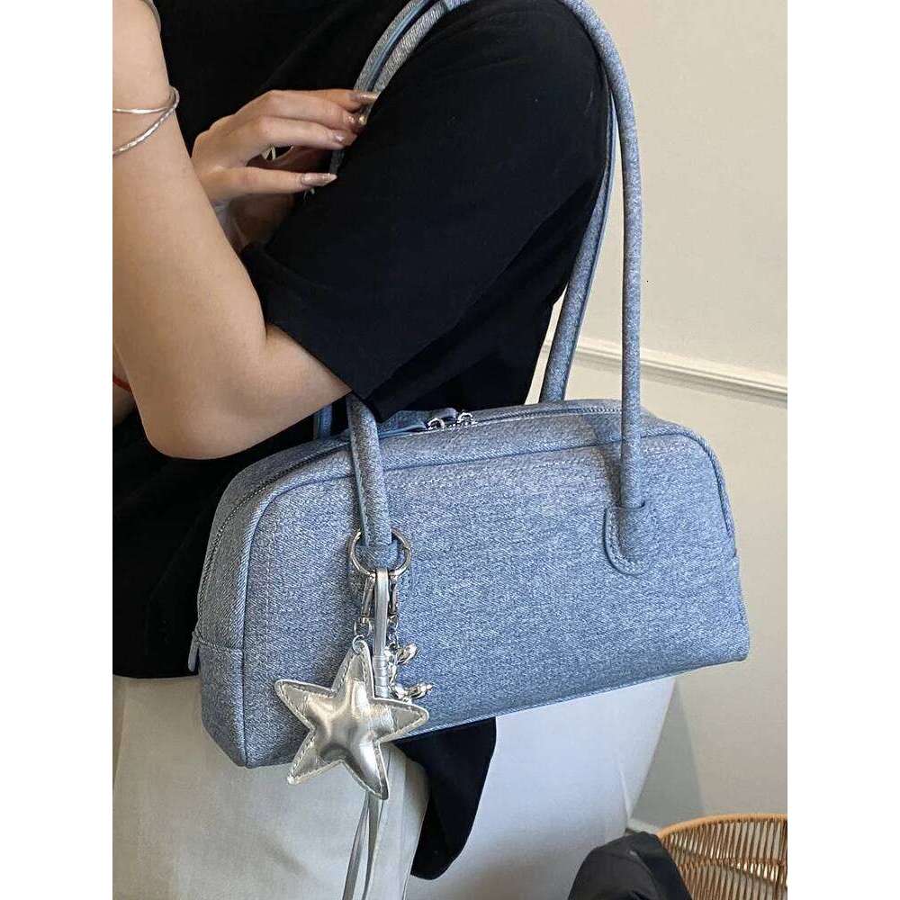 Large Capaci Bowling Women S New Summer Versatile Underarm Commuter Single Oulder Bag Korean Sle Soft PU