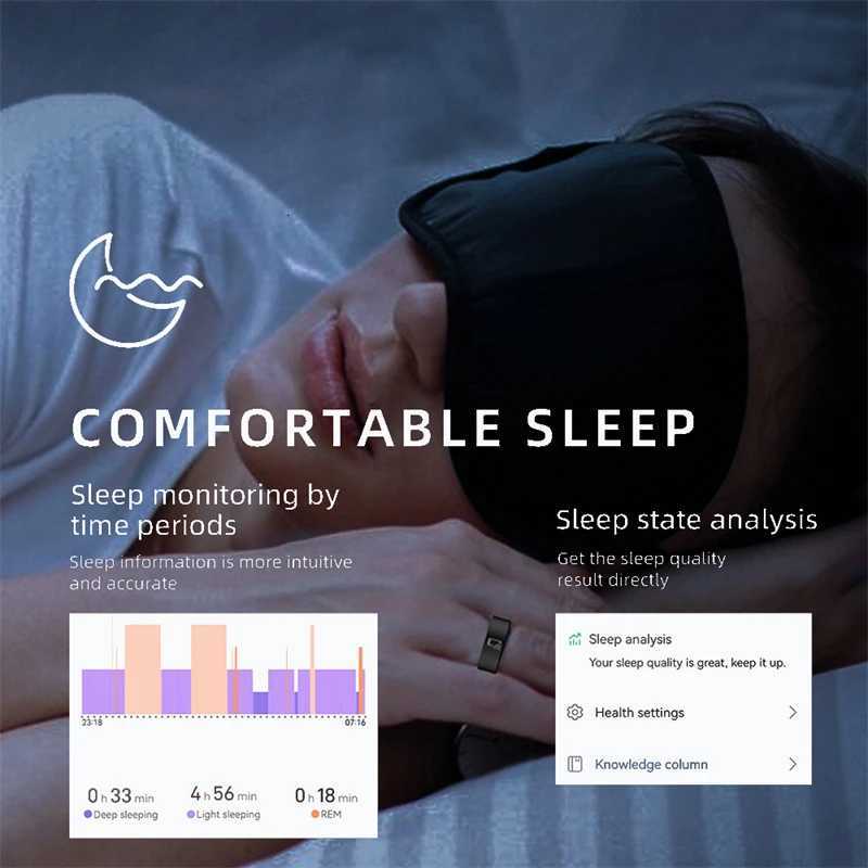 Visiovoy Smart Ring with NFC for Men and Women You Health and Sleep Monitor 5ATM Water Resistant Multi-Sport Mode W250819