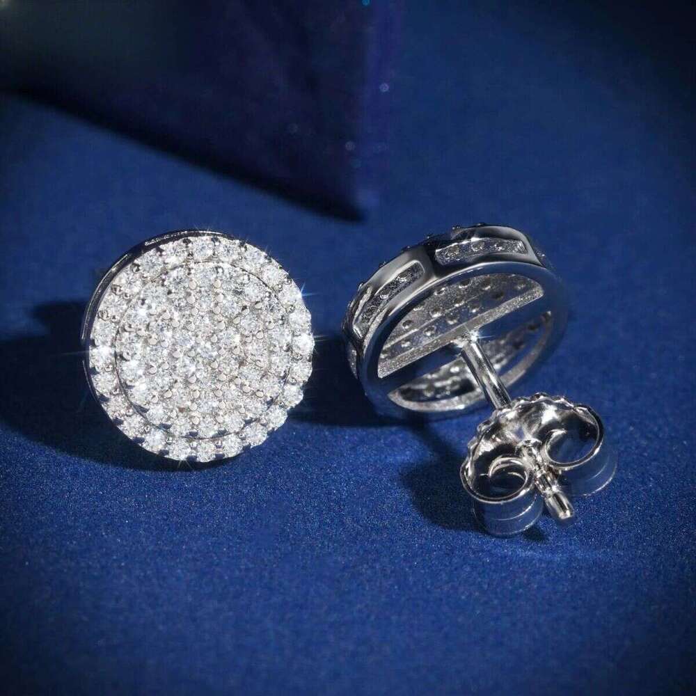 Dropshipping Dias Designs 10K Solid Gold HPHT /Moissanite Lab Grown Dia Stud Earring Fine Jewelry