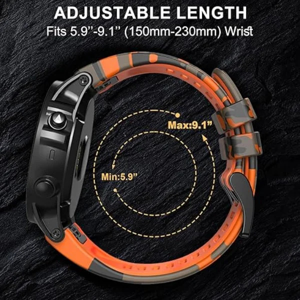 Watchband 22mm 26mm Quickfit Silicone Smart Watch Strap For Epix Gen 2 Instinct 2 7X 7 6X 6 Pro 5 5X Plus Bracelets 250818