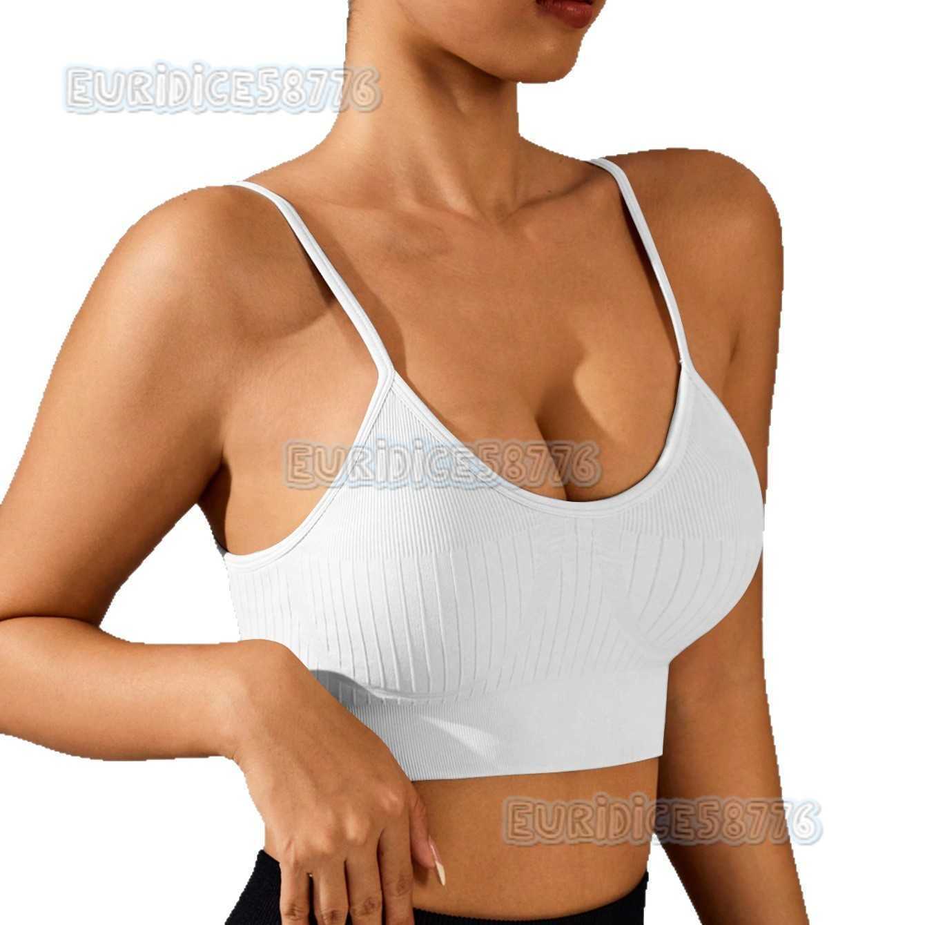 Backless Strap Yoga High-strength Shockproof Sports Bra High Elasticity Push-up Underwear Fitness Wear H250819