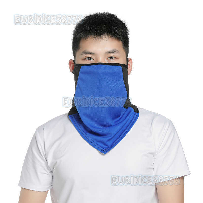 Summer Ice Silk Scarf Riding Mask Neck Cover Mens and Womens Towel Bicycle Triangle Towel Outdoor Sports H250819