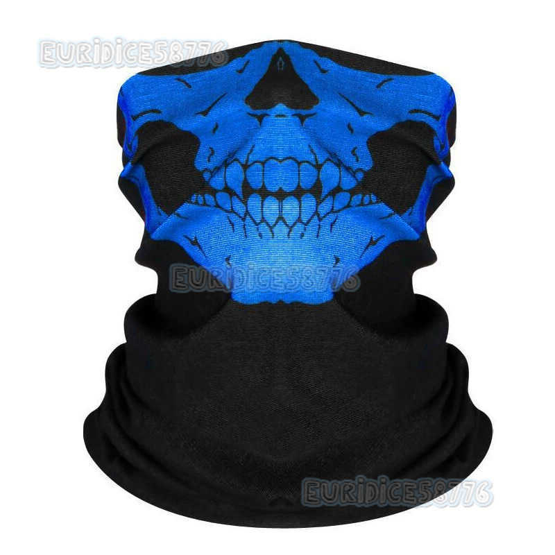 Bicycle Helmet Hood Bandana Breathable Windproof Skull Men Balaclava Ski Mask Cycling Caps Snowboard Face Cover Camping Scarf H250819