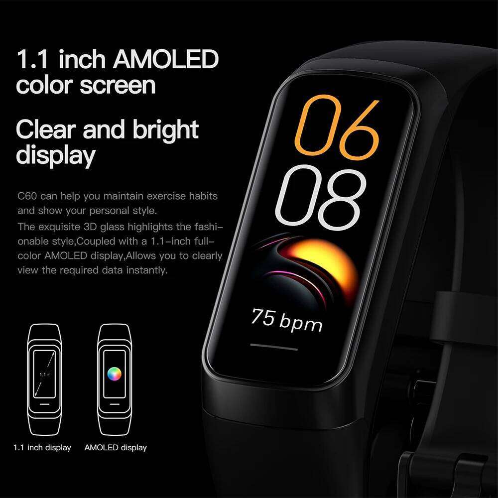 AMOLED Smartwatch Body Temperature Monitor Fiess Clock Sports 3ATM Waterproof Men Smart Watch Band for Women IOS Xiaomi 2025