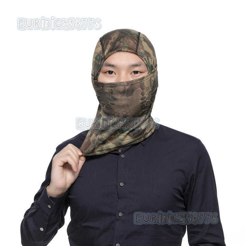 Camouflage Tactical Headgear Outdoor Riding Single Camouflage Headgear Breathable Single Mesh Outdoor Headgear H250819