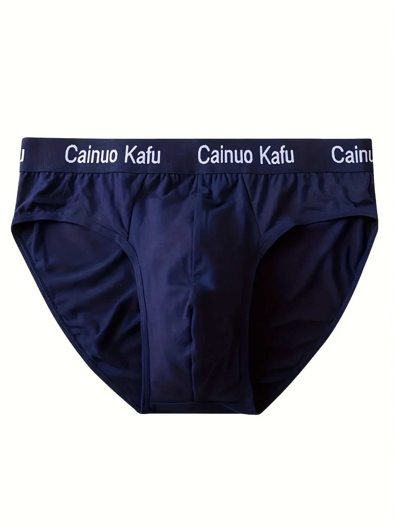 4PCS Breathable Mens Comfy Underwear Soft Stretchy Briefs Casual Plain Color Underpants W250819