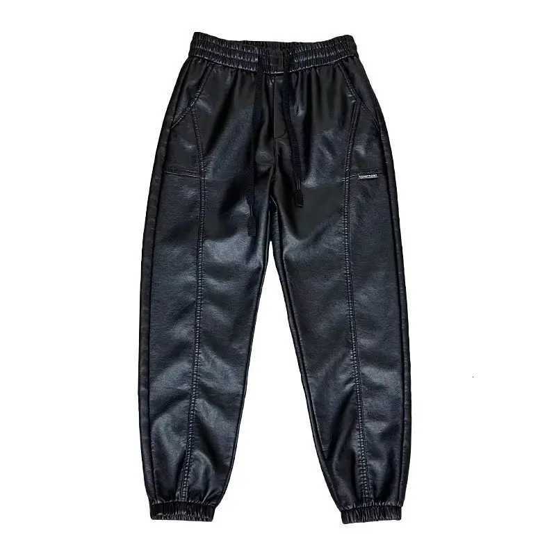 Trendy Motorcycle Leather Pants Mens Hip Hop Harem Loose Trousers Outdoor Jogger Sweatpants Luxury Brand High Quality Clothing W250819