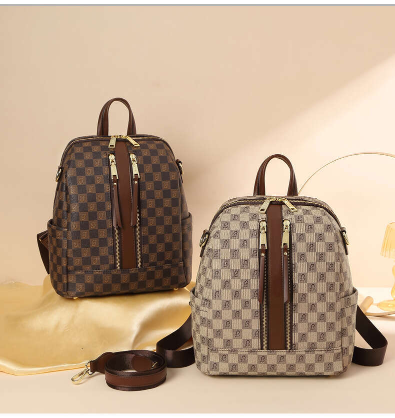 2025 New Trendy Womens Backpack School Mommy Large Capacity Travel Bag Casual Versatile Back Pack Bag