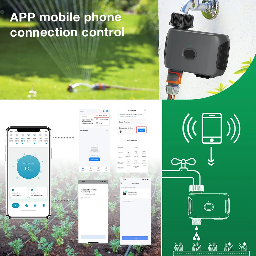 WiFi Smart Irrigation Garden Sprinkler Timer Water Irrigation Timer Smart Watering System WiFi Smart Water Timer 250805
