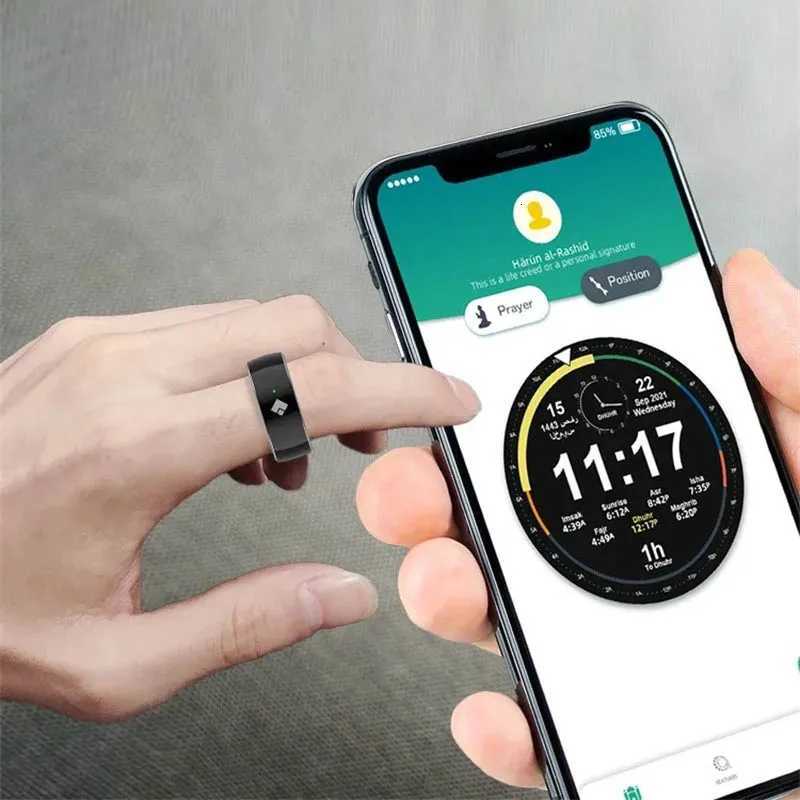 2025 Smart Ring Tasbih Tally Counter Ring for Muslims Men Women Digital Tasbeeh 5 Prayer Time Reminder for Xiaomi Apple W250819
