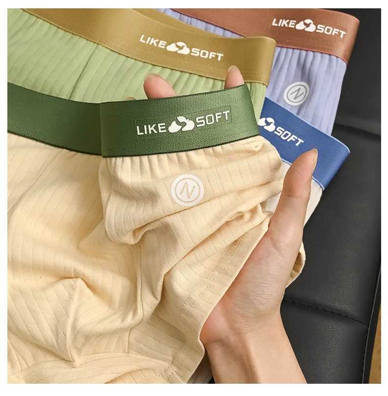5 Pcs Mens Striped Funny Boxer Shorts Underwear Sexy Underpants Man Male Homme U Convex Shorts Lingerie Boxer Shorts Panties W250819