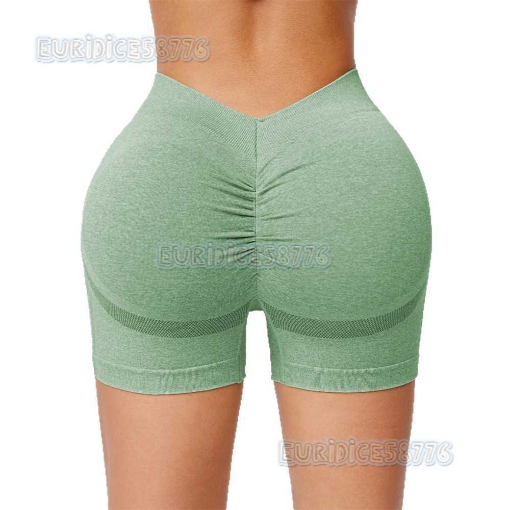 New V-waist Peach Hip Shorts Seamless Yoga Pants Fitness Pants Running Sports Shorts for Women H250819