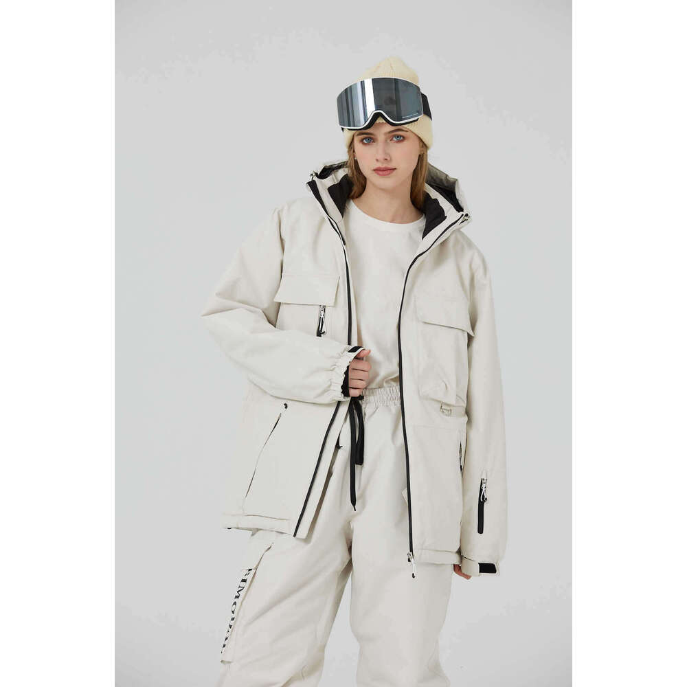 Men's And Women's Snowboard Double Board Loose Warm Ski Suit
