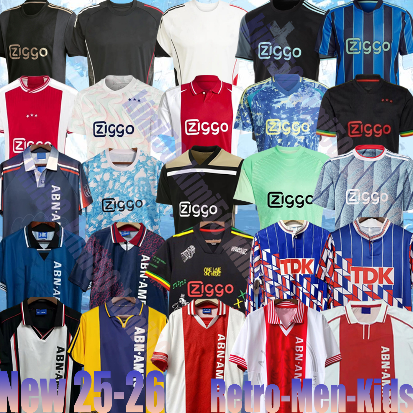 89 90 94 95 96 98 00 01 16 17 18 19 LITMANEN KLUIVERT IBRANIMOVIC Retro Soccer Jerseys 20 21 22 23 24 25 26 125TH VAN DER VAART SEEDORF BERGKAMP RIJKAARD DAVIDS BLIND kids kit
