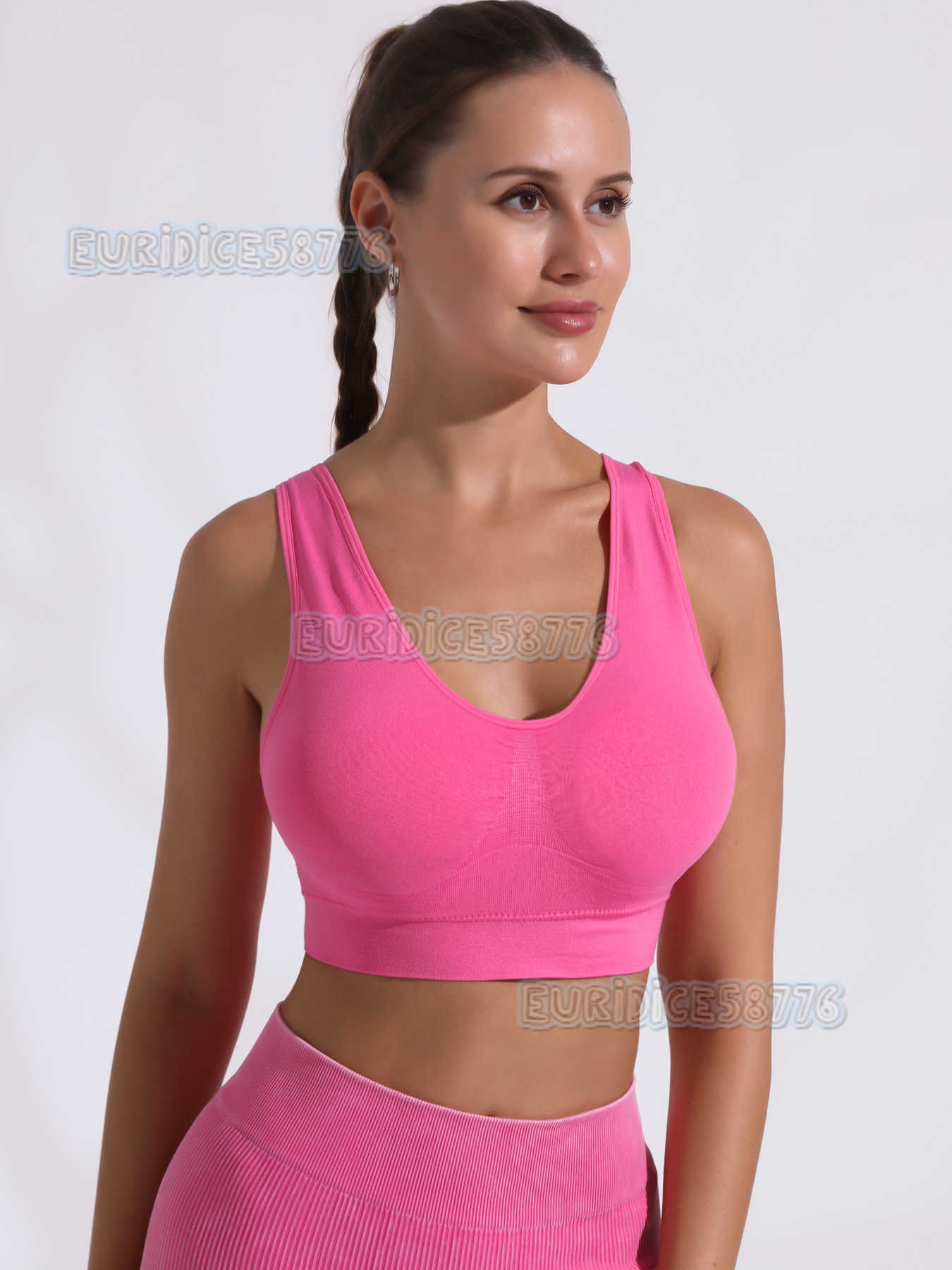 Detachable Cup Yoga Vest for Women Shockproof Gathered Beautiful Back Wearable Outside Running Fitness Sports Bra H250819