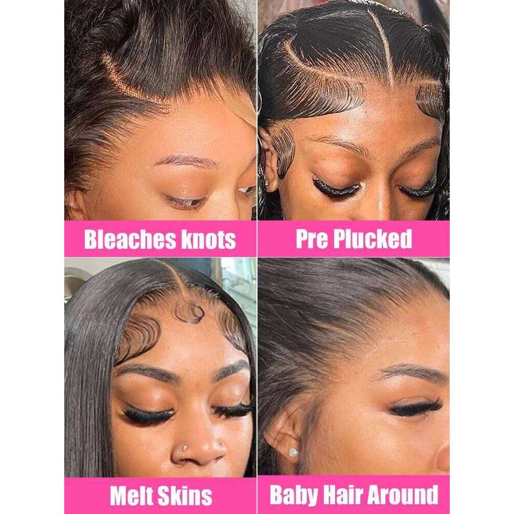 30 40 Inch 13X6 Frontal Straight 13X4 HD Front 250% Lace Wigs Full Human Hair Sale