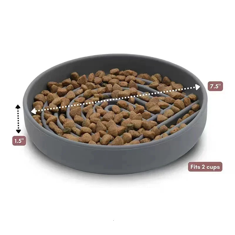 Slow Food Bowl Silicone Dog Lick Mat for Dogs Pet Slow Food Plate Non-sliping Pet Anti-choking Feeder Dog Food Bowl Pet Supplies 250813