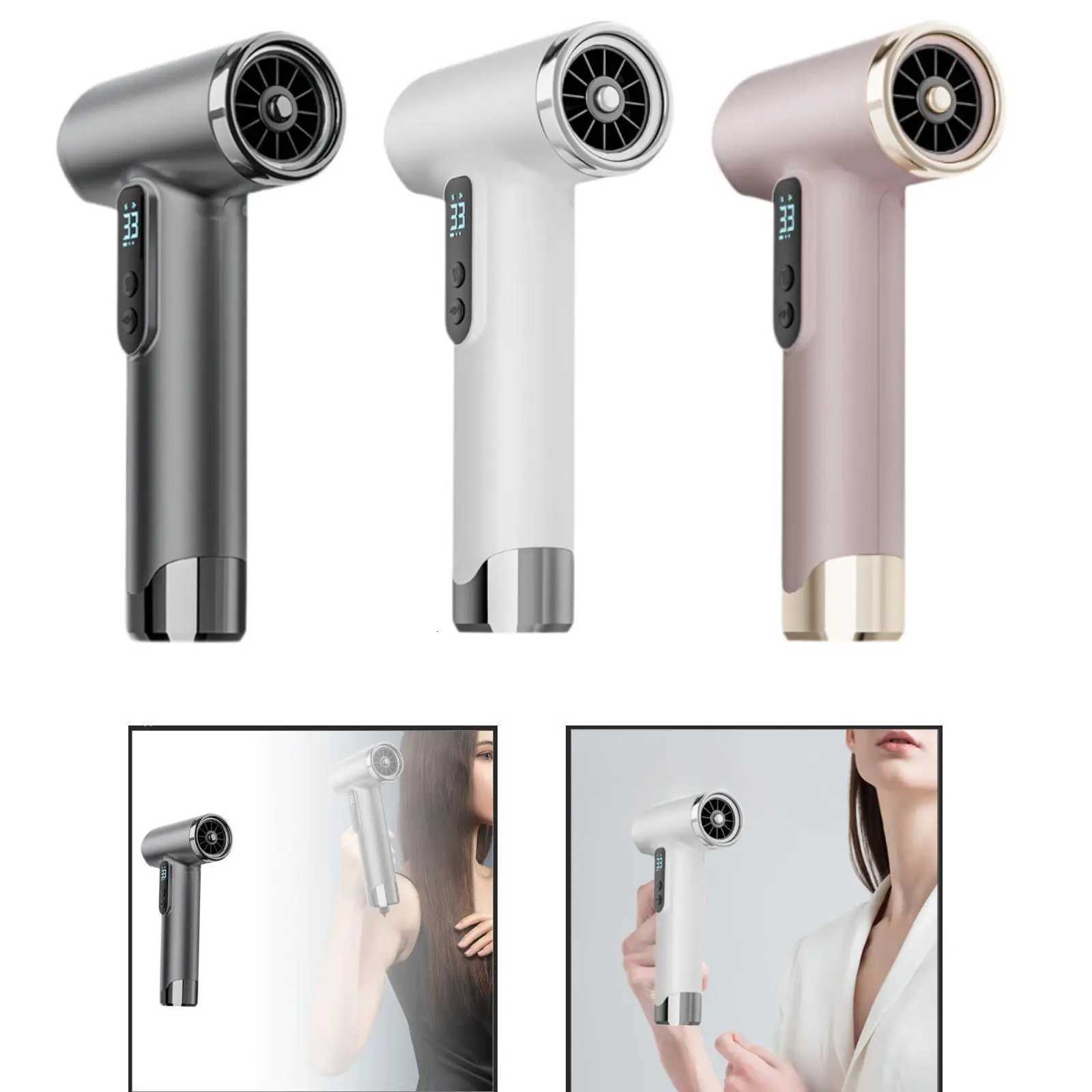 3-Speed Turbofan Dust Blower Hair Care Fast Drying Hair Dryer Air Duster for Outdoor Hotel Art Painting Travel Computer Cleaning W250819