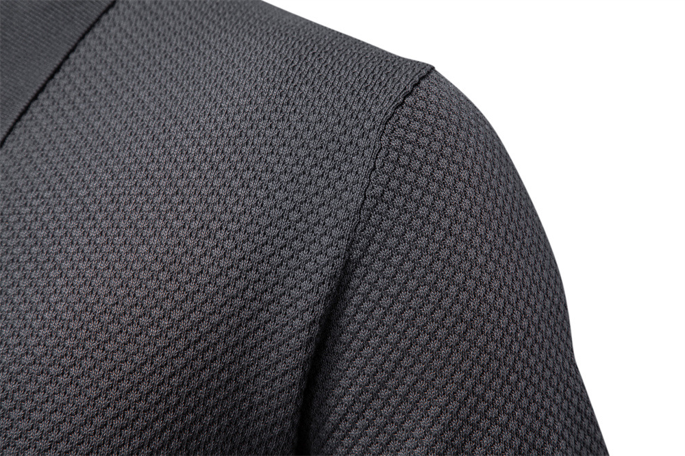 Polo shirt men Premium Pineapple-Knit Polo Shirt Men's Short-Sleeve Business Sweater with Seagull Collar European Sizes: S - 3XL