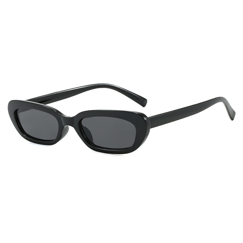 Refined Narrow Frame Cat Eye Sunglasses 2025 New European Minimalist Metal Sunglasses for Women
