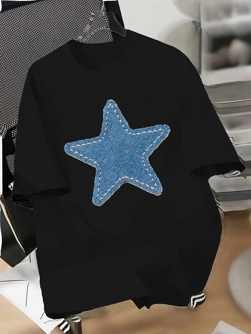 Fresh and Gentle Floral Print women shirt simple tshirt woman stylish designer shirt woman oversized t shirt DIY shirt for woman designer 180g cotton 