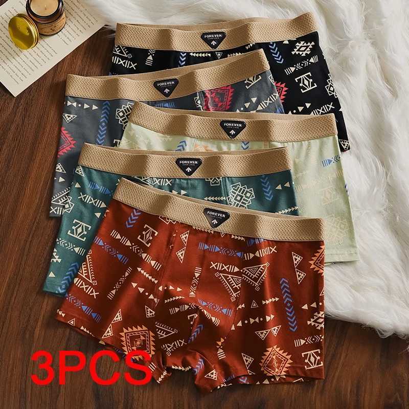 Sports Shorts Men Graffiti Boxers and Underpants Fashion Mens Boxer Briefs Cotton Man Boxer Mens Underwear Set Hot W250819