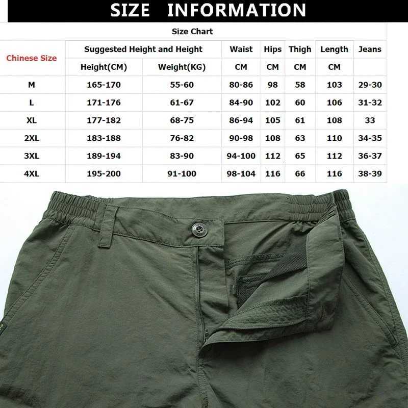 2024 Outdoor Waterproof Tactical Cargo Pants Men Breathable Summer Casual Army Military Long Trousers Male Quick Dry Cargo Pants W250819