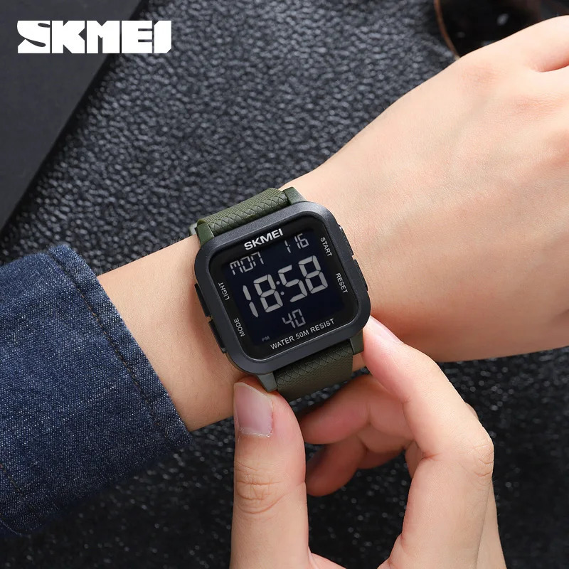 SKMEI 1894 Military Digital Watch for Men Waterproof Mens Electronic Shockproof Sports Wristwatches Countdown 1841 Montre Homme 250819