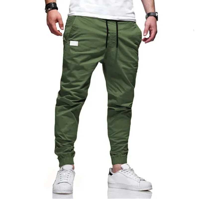 New Cargo Pants Mens Loose Straight Sports Clothing Solid Color Sweatpants Large Size Joggers Woven Pants Casual Male Trousers W250819