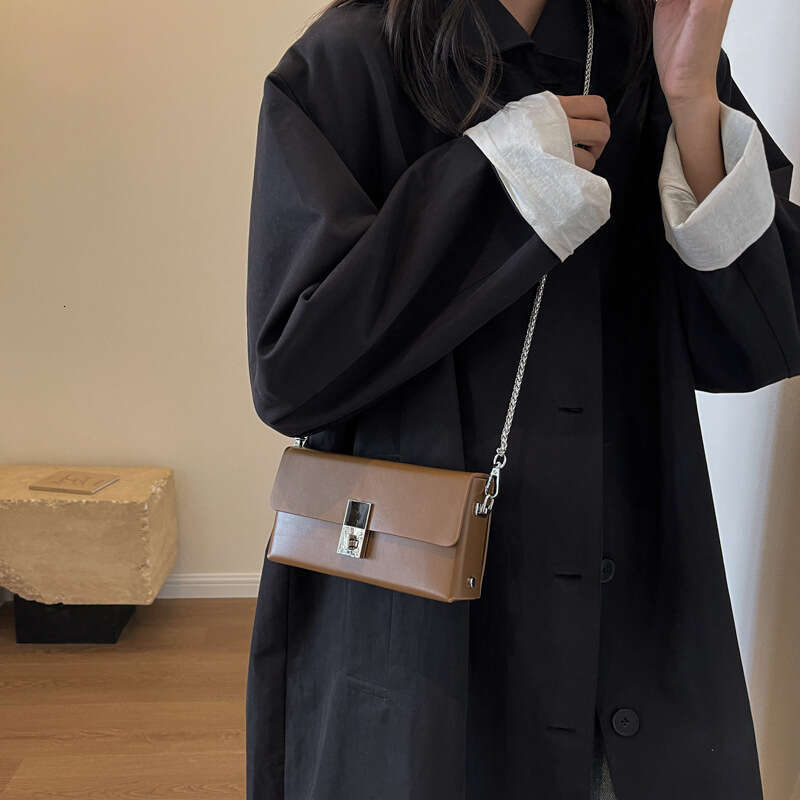 This Year's Trendy Bags for Women Autumn 2025 New Fashionable Textured Single Shoulder Bags Small Square Celebrity Designer Chain Crossbody Bag