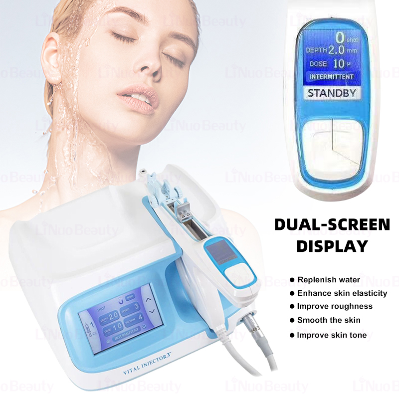 Meso Injector Vacuum RF Mesogun 5/9 Dose Nano-Microcrystals U225 Injector 3 Skin Rejuvenation Machine Hyaluronic Acid Tightening