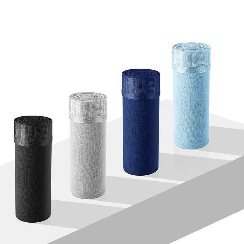 4pcs Ice Silk Mesh Boxer Shorts Mens Underwear Cool Underpants Breathable Sexy Slim Panties Bamboo Lingerie Wholesale Lots L-6XL W250819