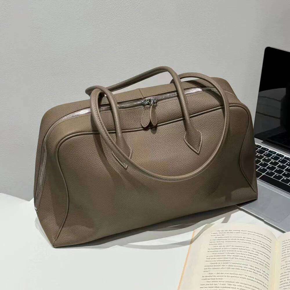 Designer Bags Motingsome First Layer Handbag For Women Togo Cowhide Niche Design Pillow Shoulder Bowling Bag Erarm Armpit Bags Boston Luxury Bag