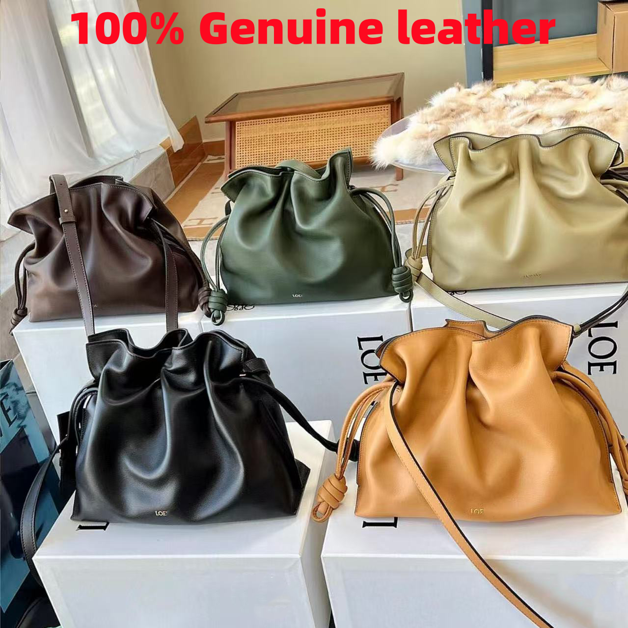 High quality Designer bags tote Brand cowhide Flamenco bag Luxury bag Womens Handbags crossbody chain Shoulder bag lady Clutch bucket bag fashion cloud bag
