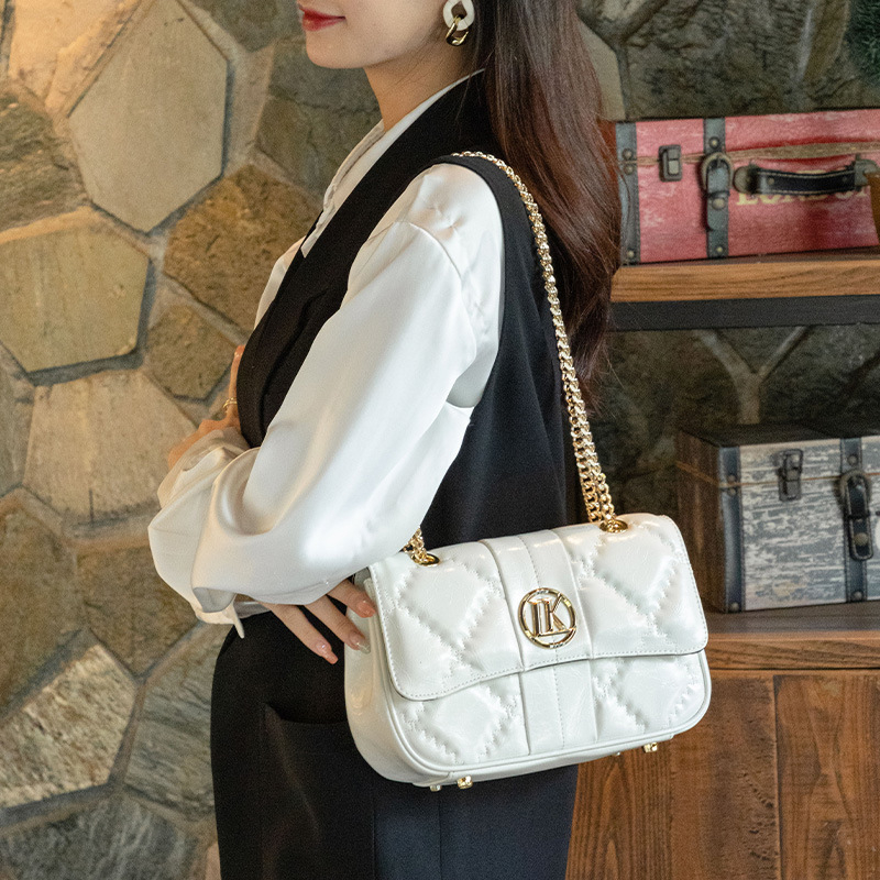 LORDLY KNACK designer bag luxury soft leather casual flap bag versatile high-quality fashion chain handbag for woman