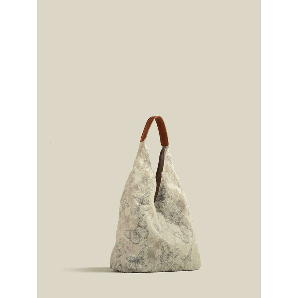 Floral Large Bags Capacity Tote 2025 New Summer Designer Niche Commuting Canvas Shoulder Bag for Women