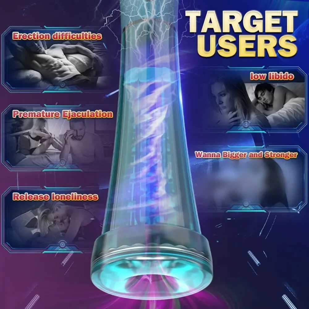 18+ Job Machine Masturbation Cup Automatic Sucking Male Masturbator Penis Extender Sex Toys For Men Adult Toy Adult Supplies XJ250819