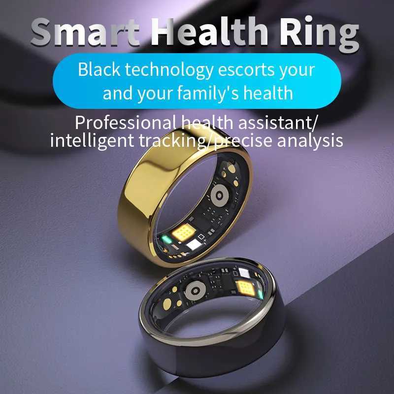 Smart Ring Multi-sports Modes Pedometer Fitness Tracker Health Monitoring IP68 Waterproof Military Grade Smart Ring W250819