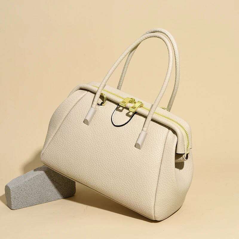 Brand Inspired Shoulder Bag Premium Quality Leather Handbag With Adjustable Crossbody Strap Gold Hardware