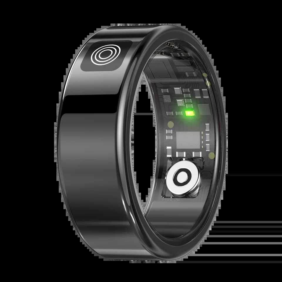 8 Stainless Steel Smart Ring with Digital Display Black Gold or Silver W250819