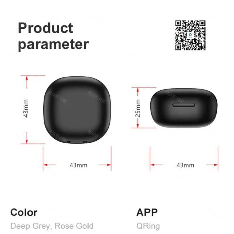 03 Smart Ring Couple Rings Man Woman Gift Health Monitor Ring APP Sleep Tracker Fitness Waterproof 5ATM For Android IOS Phone W250819