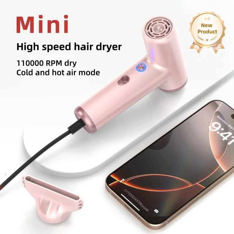 2025 New Mini Portable Hair Dryer High-Power High-Speed Hair Dryer Brushless Motor With 0000 RPM For Adults And Children W250819