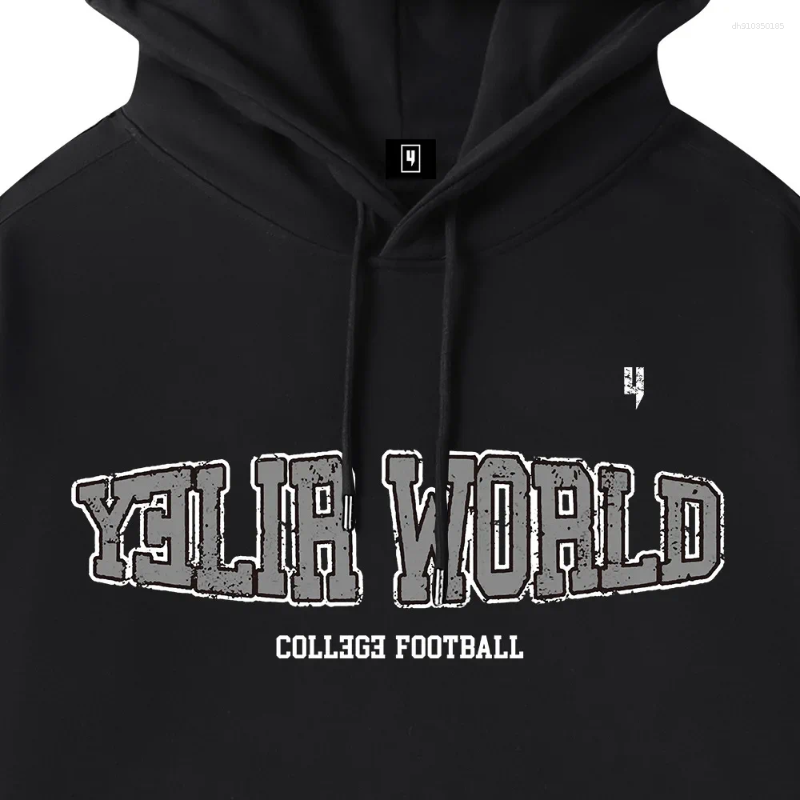 Men's Hoodies Oversized Hoodie Casual Loose Bottom Sweatshirt Autumn Winter Large Loop Fashion Brand Print Base Shirt