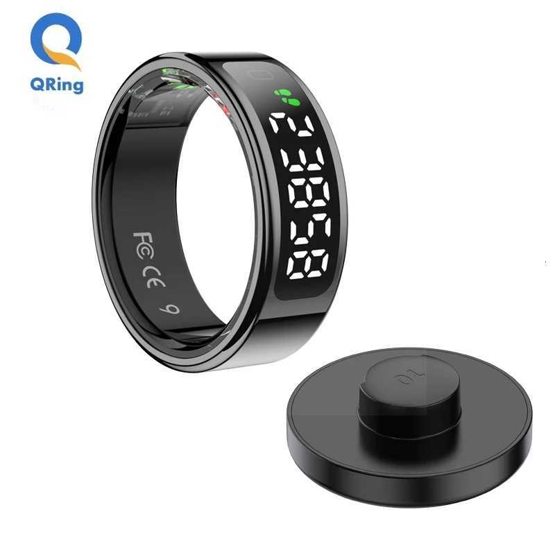 11 12 Smart Ring For Men Women With Wireless Charging Stand Health And Sleep Monitor 5ATM Waterproof Multi-Sport Mode W250819