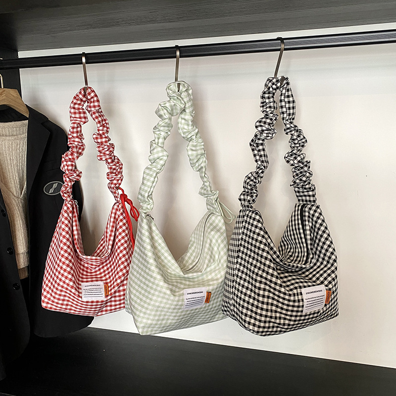 2025 Autumn Cloud Bag Women's Shoulder Bag New Canvas Bag Large Capacity Jingyun Leisure Dumpling Bag Crossbody Bag Women's Crossbody Bag De