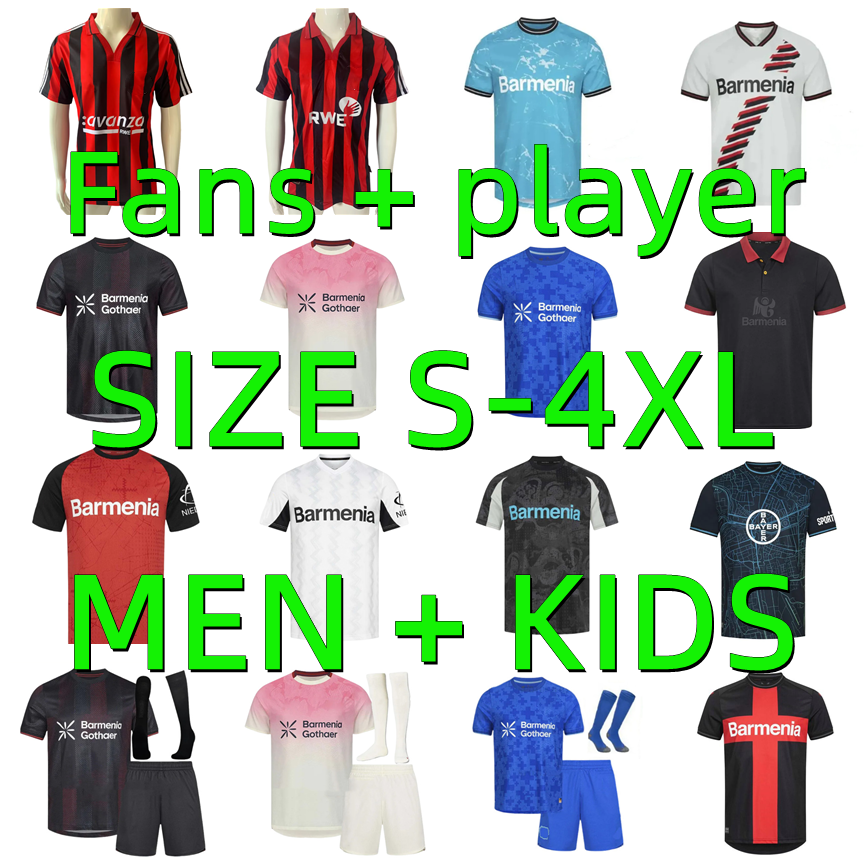 23 24 25 26 Leverkusen Soccer Jerseys 2025 2026 SCHICK BONIFACE ALEIX GARCIA ADLI HOFMANN GRIMALDO PALACIOS Retro 2000 2002 Football Shirt men kids Kit Player version